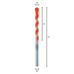 L120 Ø10 Hartmetall-Hohlziegelbohrer Profi Ziegel-2