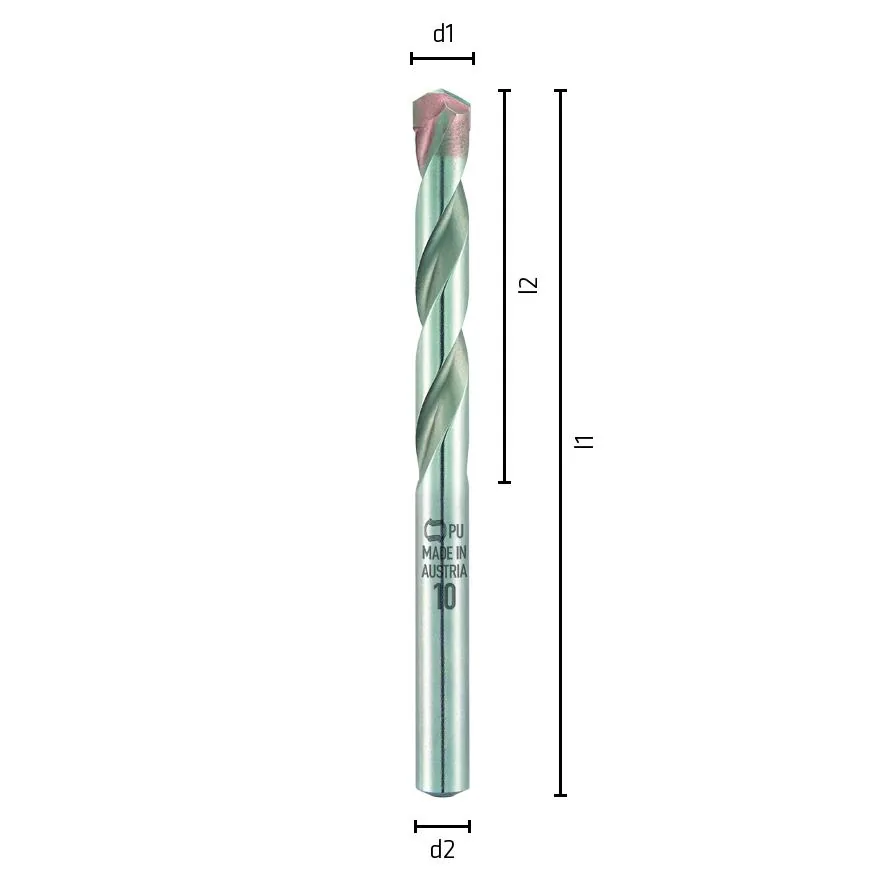 L100 Ø6,5 Hartmetall-Keramikbohrer Profi Keramo-2