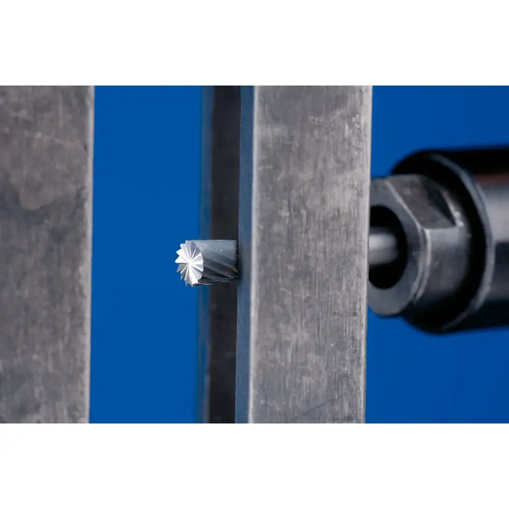 Pferd Tools PFERD TOOLS Hartmetall Winkelfrässtift stirnverzahnt WKNS Ø 06x07mm Schaft-Ø 3mm Z3P universal mittel kreuzverzahnt-3 Application Pic 1