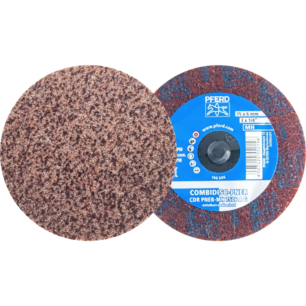 Pferd Tools PFERD TOOLS COMBIDISC verpresste Vliesronde CDR PNER Ø 75mm Mittelhart A Grob für Finish -1 Product picture Primär-Darstellung