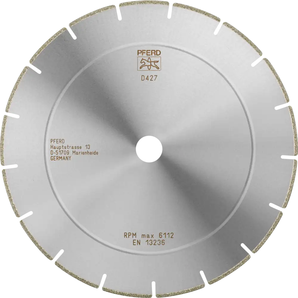 Pferd Tools PFERD TOOLS Diamant-Trennscheibe D1A1R 250x2,5x22,23 mm D427 (grob) segmentiert für GFK/CFK-1 Product picture Primär-Darstellung