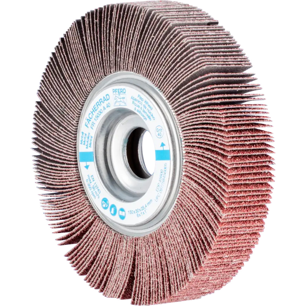Pferd Tools PFERD TOOLS Lamellenschleifrad FR Ø 150x30mm Bohrung Ø 25,4 mm A40 für universelle Anwendung-1 Product picture Primär-Darstellung