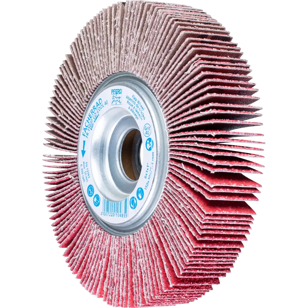 Pferd Tools PFERD TOOLS Lamellenschleifrad FR Ø 150x30mm Bohrung Ø 25,4 mm CO-COOL40 für kühlen Schliff auf Edelstahl-1 Product picture Primär-Darstellung
