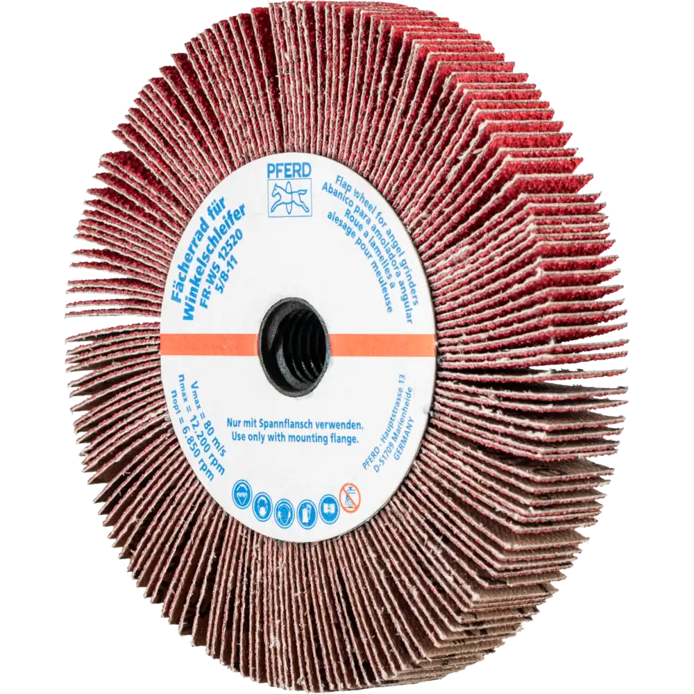 Pferd Tools PFERD TOOLS Lamellenschleifrad für Winkelschleifer FR WS Ø 125x20mm 5/8-11 CO-COOL60 für Edelstahl-1 Product picture Primär-Darstellung