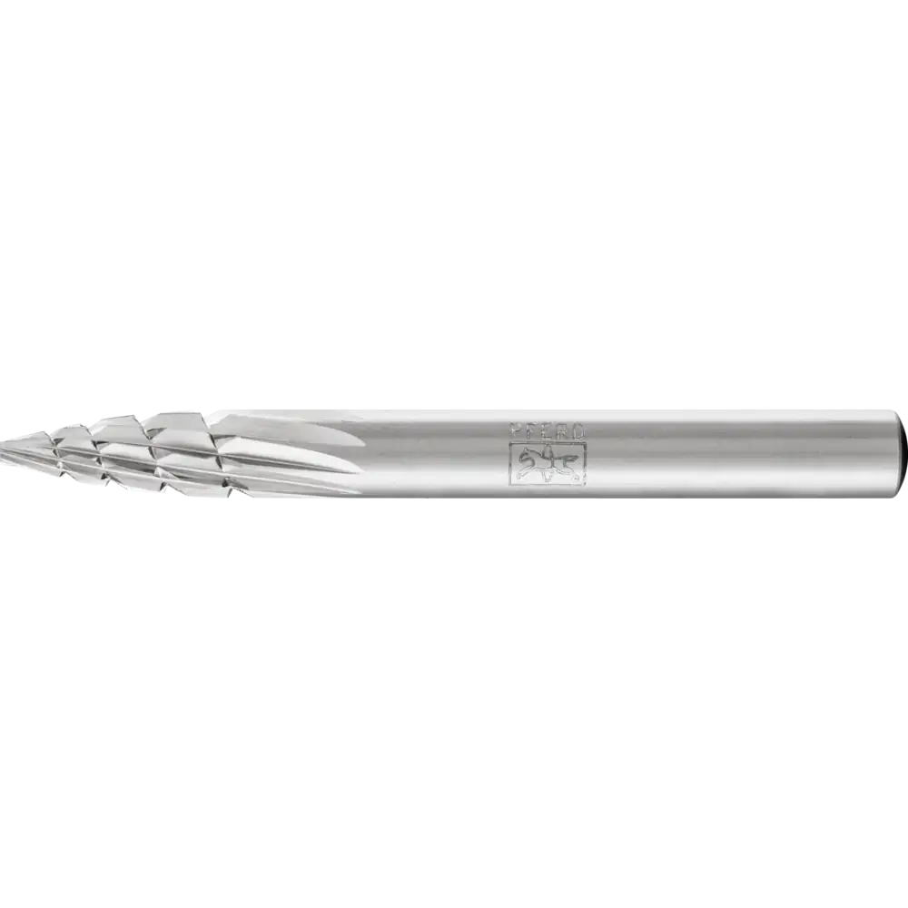 Pferd Tools PFERD TOOLS HSS Frässtift Spitzbogenform K Ø 06x18 mm Schaft-Ø 6 mm Z 2 universal mittel Spanbrecher-1 Product picture Primär-Darstellung