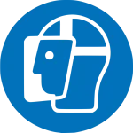 Safety pictogram Protect your face