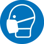 Safety pictogram Wear a mask (ISO 7010)