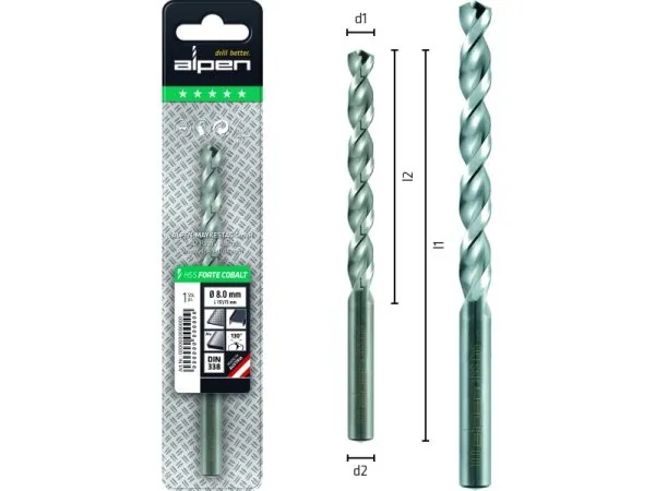 L93 Ø6 HSS Cobalt Spiralbohrer DIN 338 HSS Forte Cobalt-1