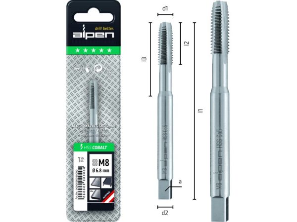 L100 Ø10 Maschinengewindebohrer HSS Cobalt-1