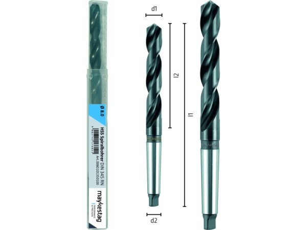 L233 Ø19 Spiralbohrer mit Morsekegel HSS DIN 345 RN-1