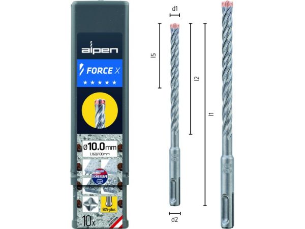 L110 Ø8 Hammerbohrer FORCE X-1