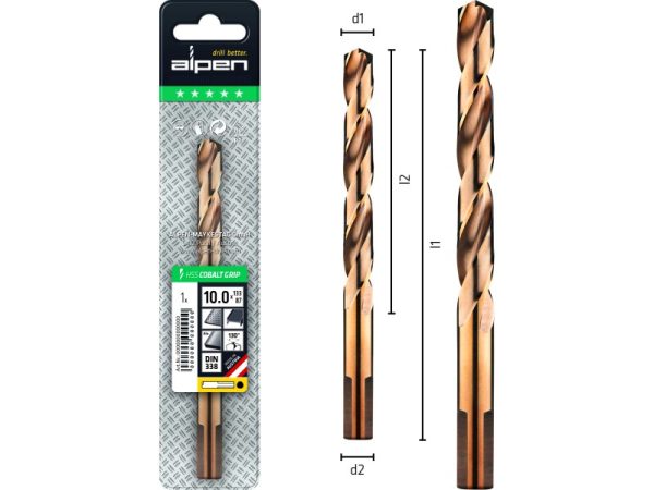 L151 Ø12,5 HSS Cobalt Spiralbohrer DIN 338 HSS COBALT GRIP-1