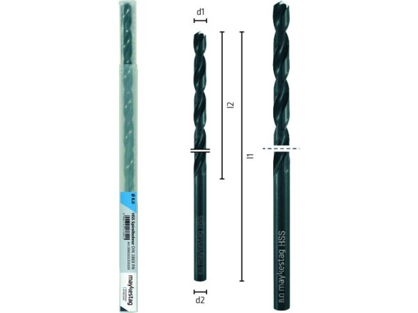 L340 Ø10 Spiralbohrer HSS DIN 1869 R2-1