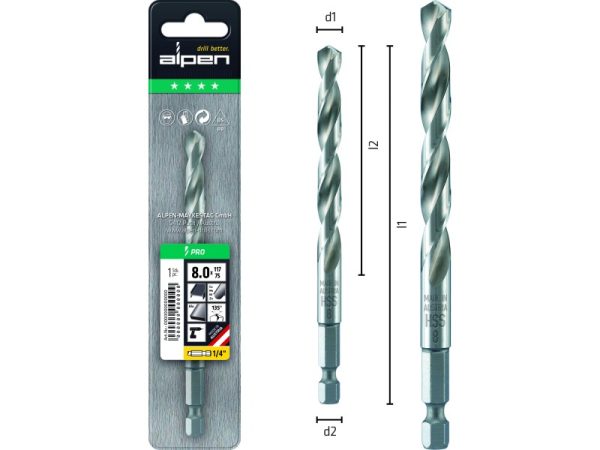 L100 Ø5 HSS Spiralbohrer PRO-1