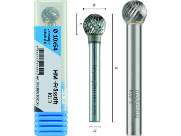 L38 Ø2,5 Hartmetall-Frässtifte HM-Frässtift-1