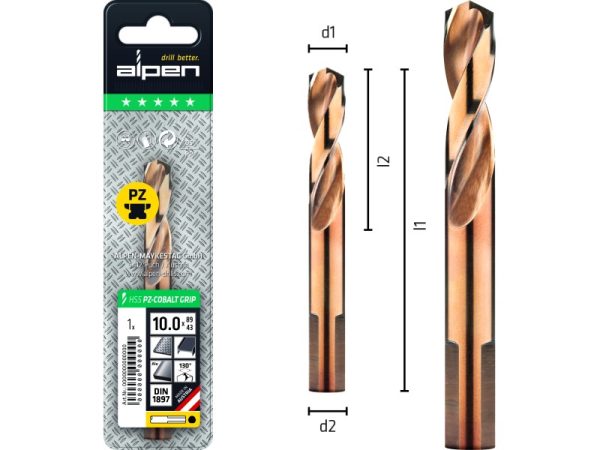 L95 Ø11 HSS Cobalt Spiralbohrer DIN 1897 HSS PZ-COBALT GRIP-1