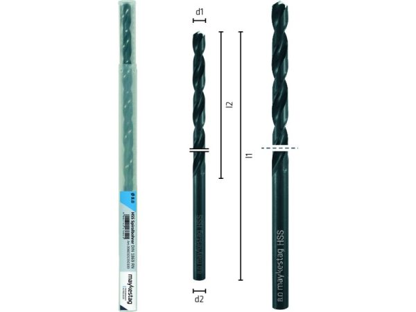 L350 Ø6,2 Spiralbohrer HSS DIN 1869 R3-1