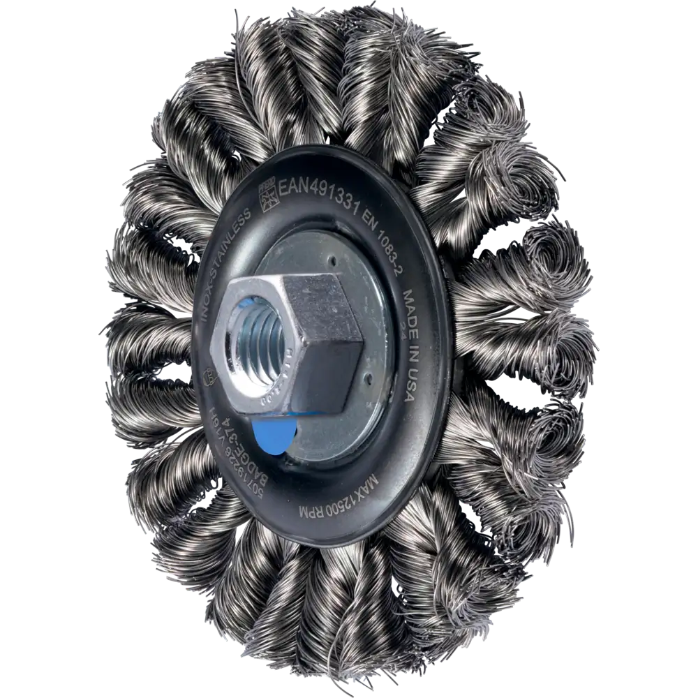 Pferd Tools PFERD TOOLS POS COMBITWIST Rundbürste gezopft RBG HD Ø 115x12 mm M14 Edelstahl-Draht-Ø 0,35mm Winkelschleifer-1 Product picture Primär-Darstellung