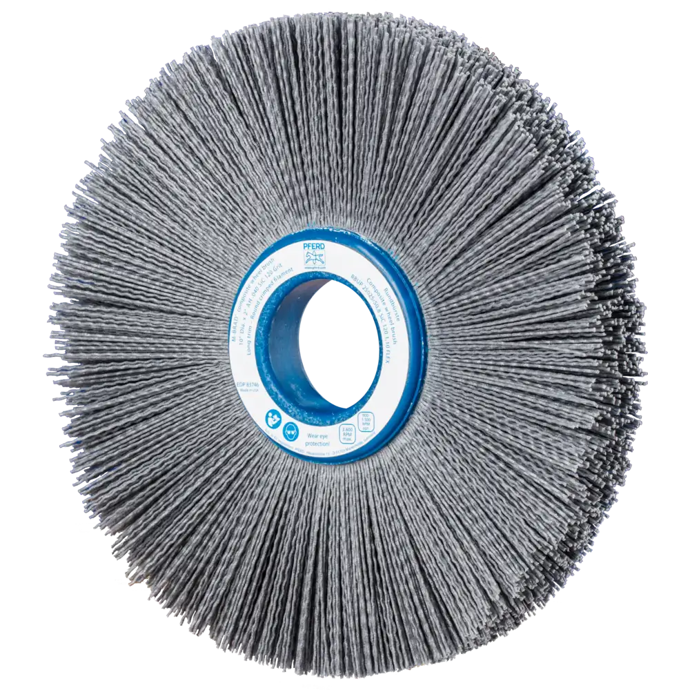 Pferd Tools PFERD TOOLS COMPOSITE FLEX Rundbürste RBUP Ø 250x25x50,8 mm Bohrung SiC-Filament-Ø 0,90mm Korn 180 stationär-1 Product picture Primär-Darstellung