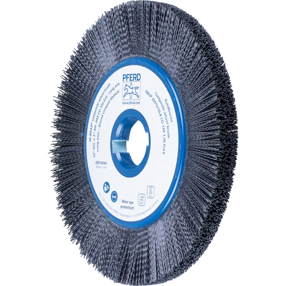 Pferd Tools PFERD TOOLS COMPOSITE FLEX Rundbürste RBUP Ø 300x13x50,8 mm Keramik-Filament-Ø 1,10mm Korn 120 stationär-1 Product picture Primär-Darstellung