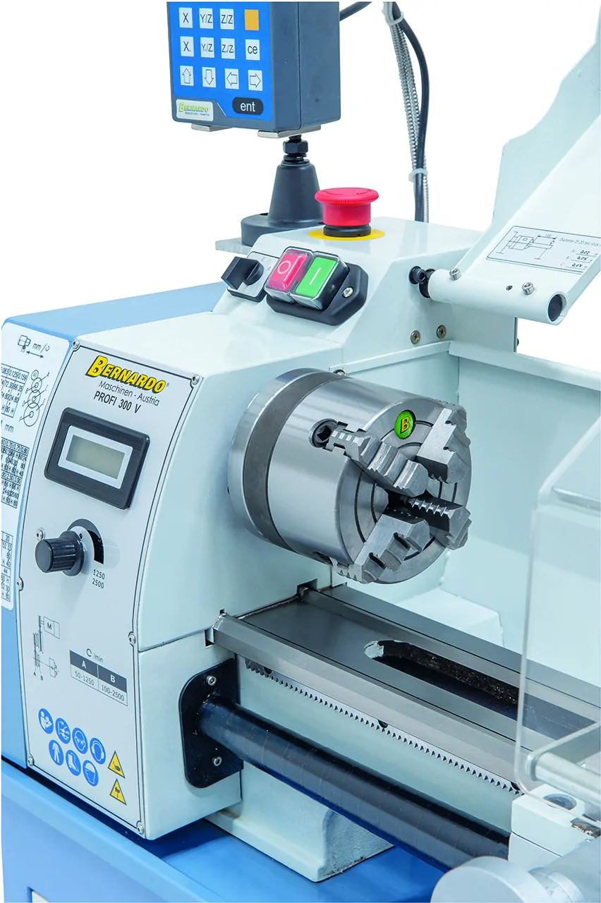 Bernardo Tischdrehmaschine Profi 300 V / 230 V inkl. 2-Achs Digitalanzeige DT 40 -5