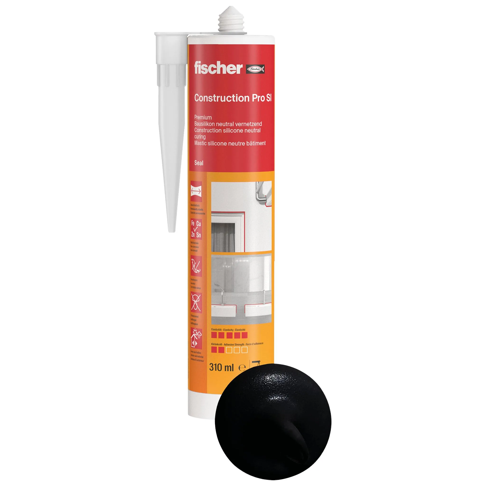 fischer Bausilikon Construction Pro SI 310 sw-1