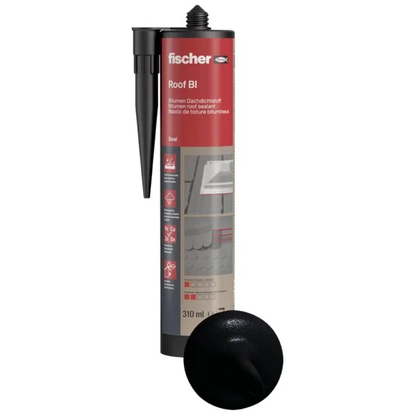 fischer Bitumen-Dachdichtstoff Roof BI 310 sw-1