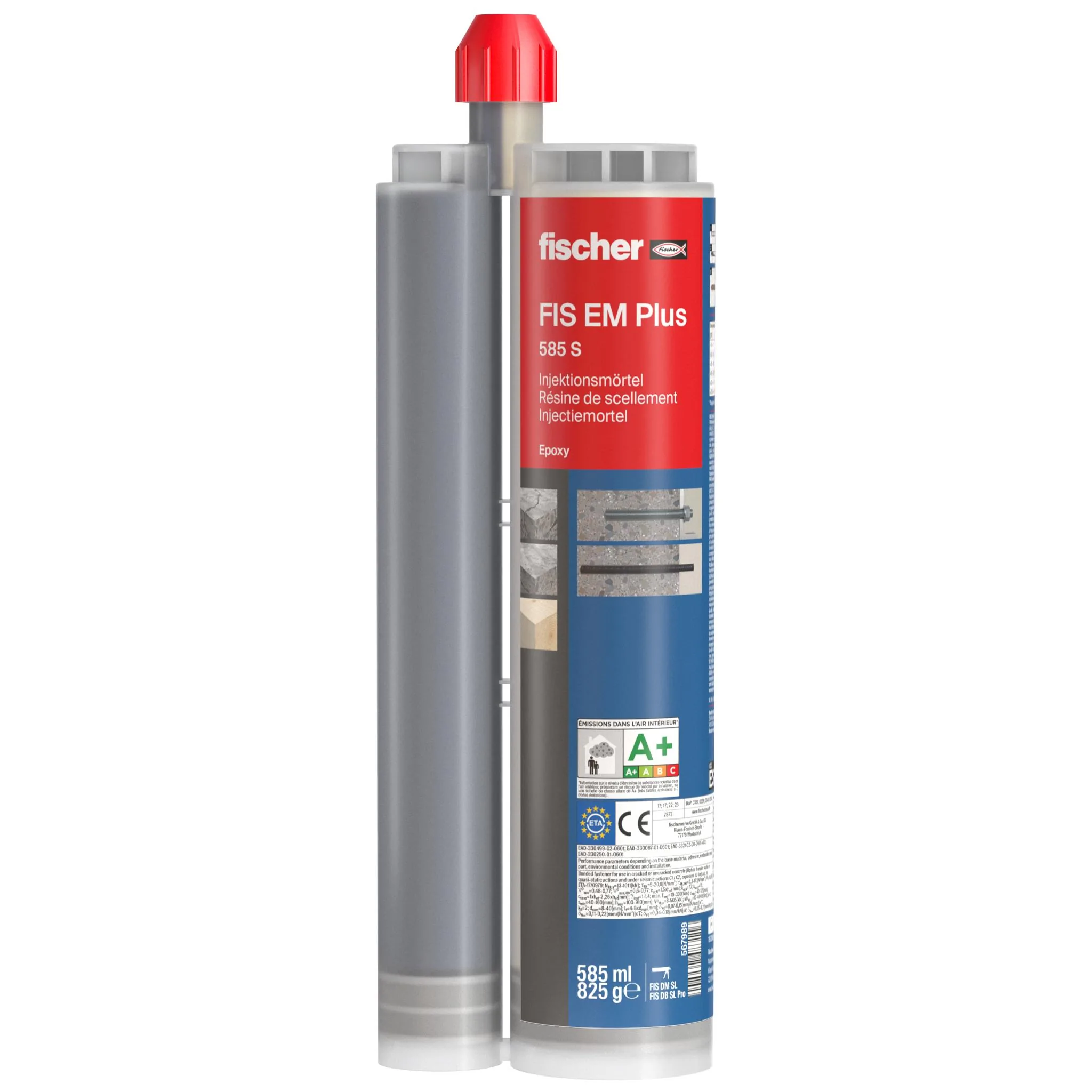 fischer Epoxidharzmörtel FIS EM Plus 585 S-1 fischer Epoxidharzmörtel FIS EM Plus 585 S-1