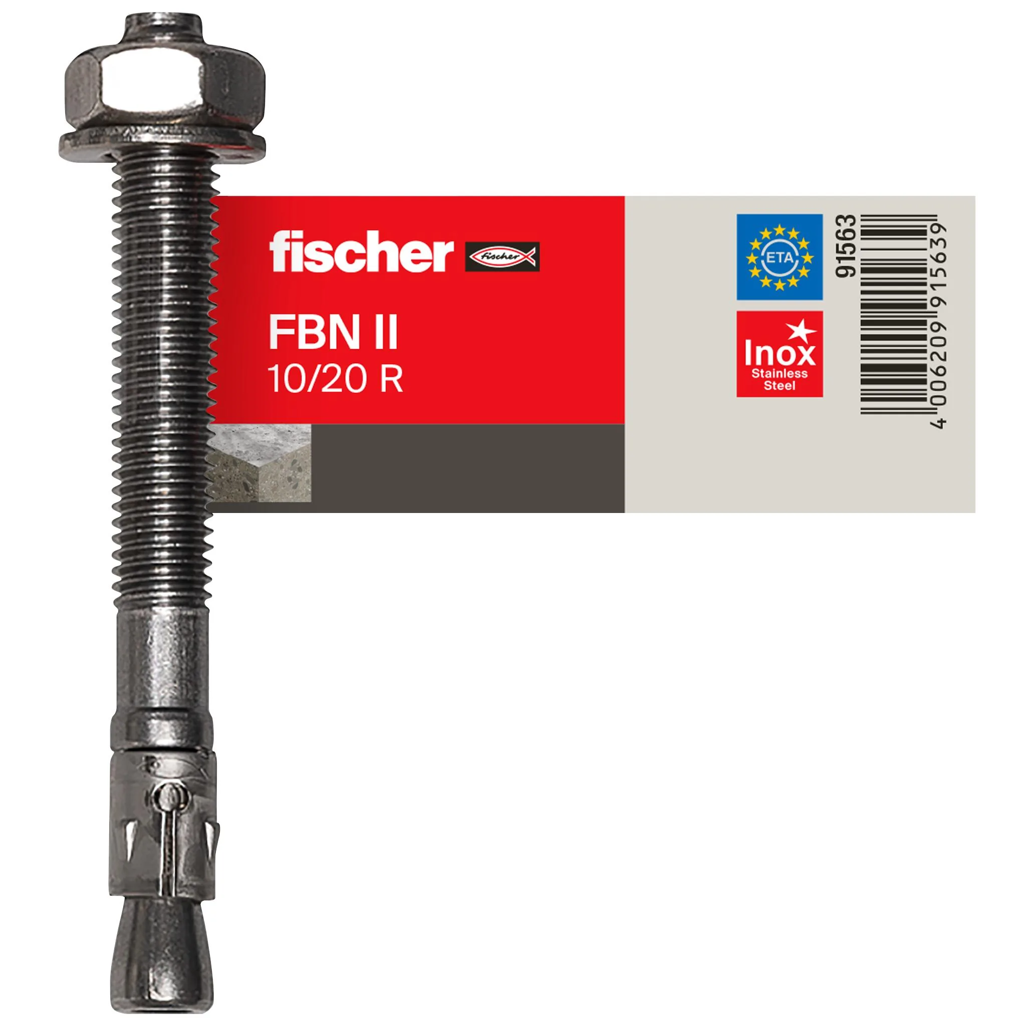 fischer Bolzenanker FBN II 10/20 R E-1 fischer Bolzenanker FBN II 10/20 R E-1