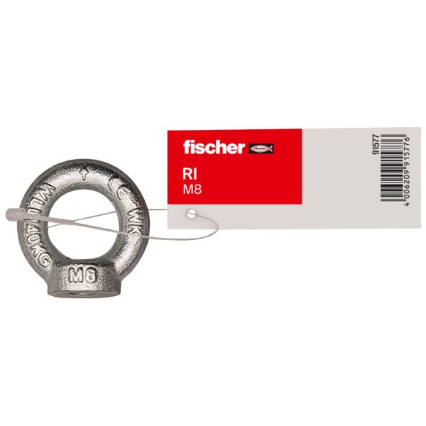 fischer Ringmutter RI M8 E-1