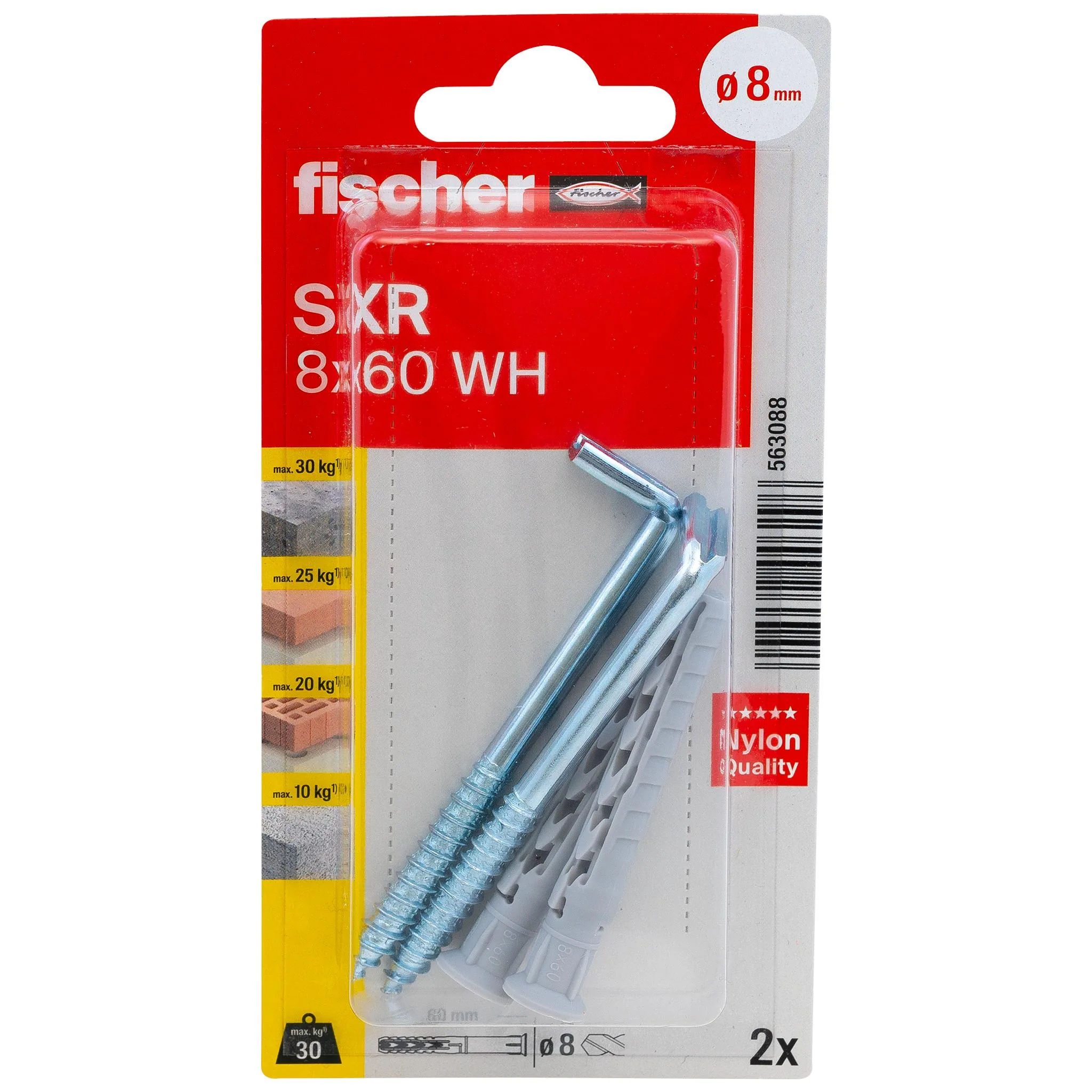 fischer Langschaftdübel SXR 8x60 WH K (2)-2