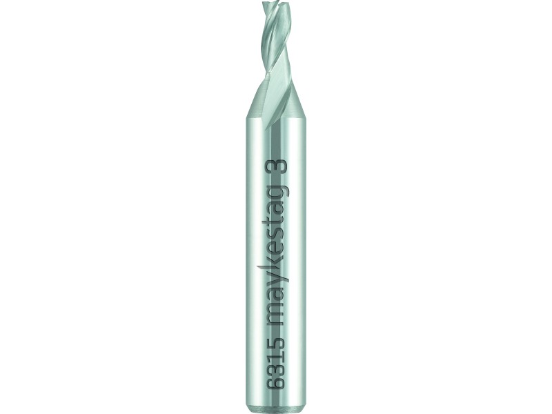 merged_product_3722.jpg Maykestag VHM-Schaftfräser Z=3, Ø 1.530°,N, mit verst.Schaft,ALUNIT – Bild 1
