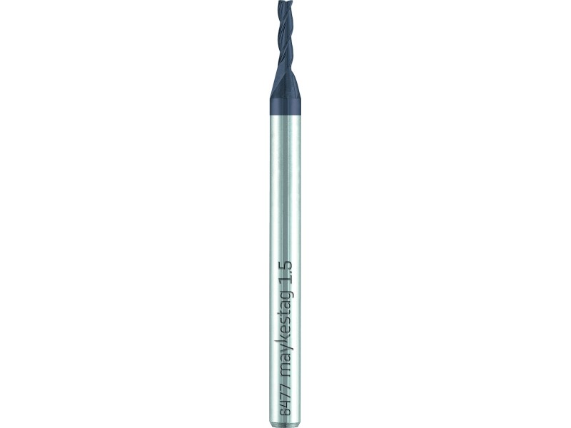 merged_product_3816.jpg Maykestag VHM-Mini Fräser L, Z=3, Ø 1.030°,N, mit verst.Schaft,ALUNIT – Bild 1