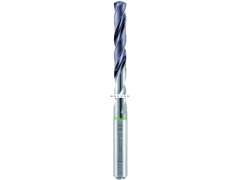 Maykestag SPEED-DRILL Universal, Ø 4,0Werksnorm, 16xd, Innenkühlung,Schaft DIN 6535-HA, ALUNIT-S