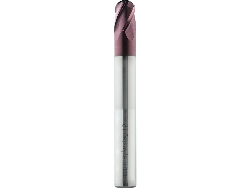 merged_product_4518.jpg Maykestag HSC Vollradiusfräser Ø 10.0100/40mm, Z=4, 30°, R=5 mm zyl.Schaft DIN 6535-HA,KUPRADUR – Bild 1