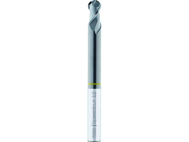 merged_product_4745.jpg Maykestag VHM- Vollradiusfräser SPEEDCUT Aluminium, Z=2, Ø 3.043-45°, extra lang-XXL, freigestellt,Zyl.Schaft DIN 6535-HA – Bild 1