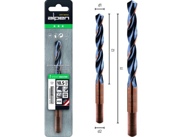L178 Ø16 Spiralbohrer DIN 338 Sprint Master-1