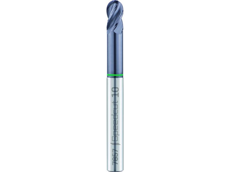 merged_product_5067.jpg Maykestag VHM- Vollradiusfräser SPEEDCUT Univ., Z=4, Ø 10.0 35-38°, extra lang-XXL, freigestellt,Zyl.Schaft DIN 6535-HA, ALUNIT-S – Bild 1