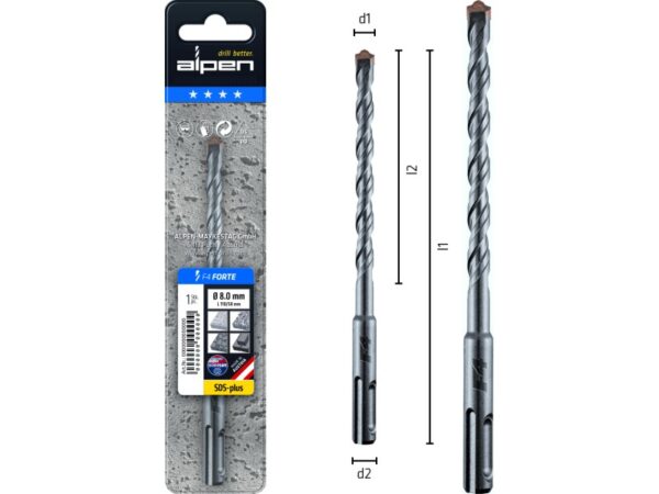 L160 Ø10 Hammerbohrer F4 Forte-1