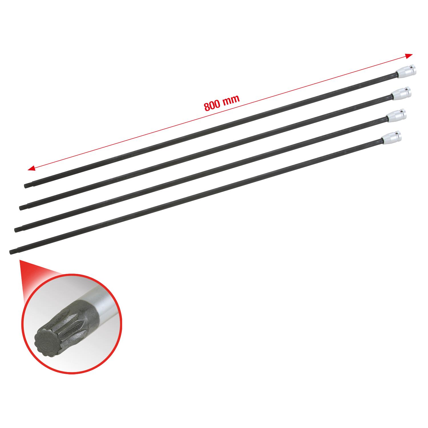 KS Tools 1/2" Antriebswellen-Stecknuss-Satz Vielzahn, 4-tlg-1 Foto Gesamt Allgemein