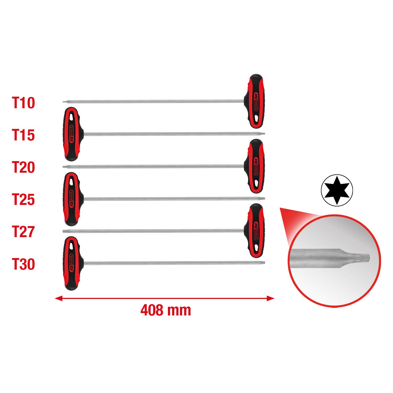 KS Tools T-Griff-Torx-Winkelstiftschlüssel-Satz, 6-tlg-1 Foto Gesamt Allgemein