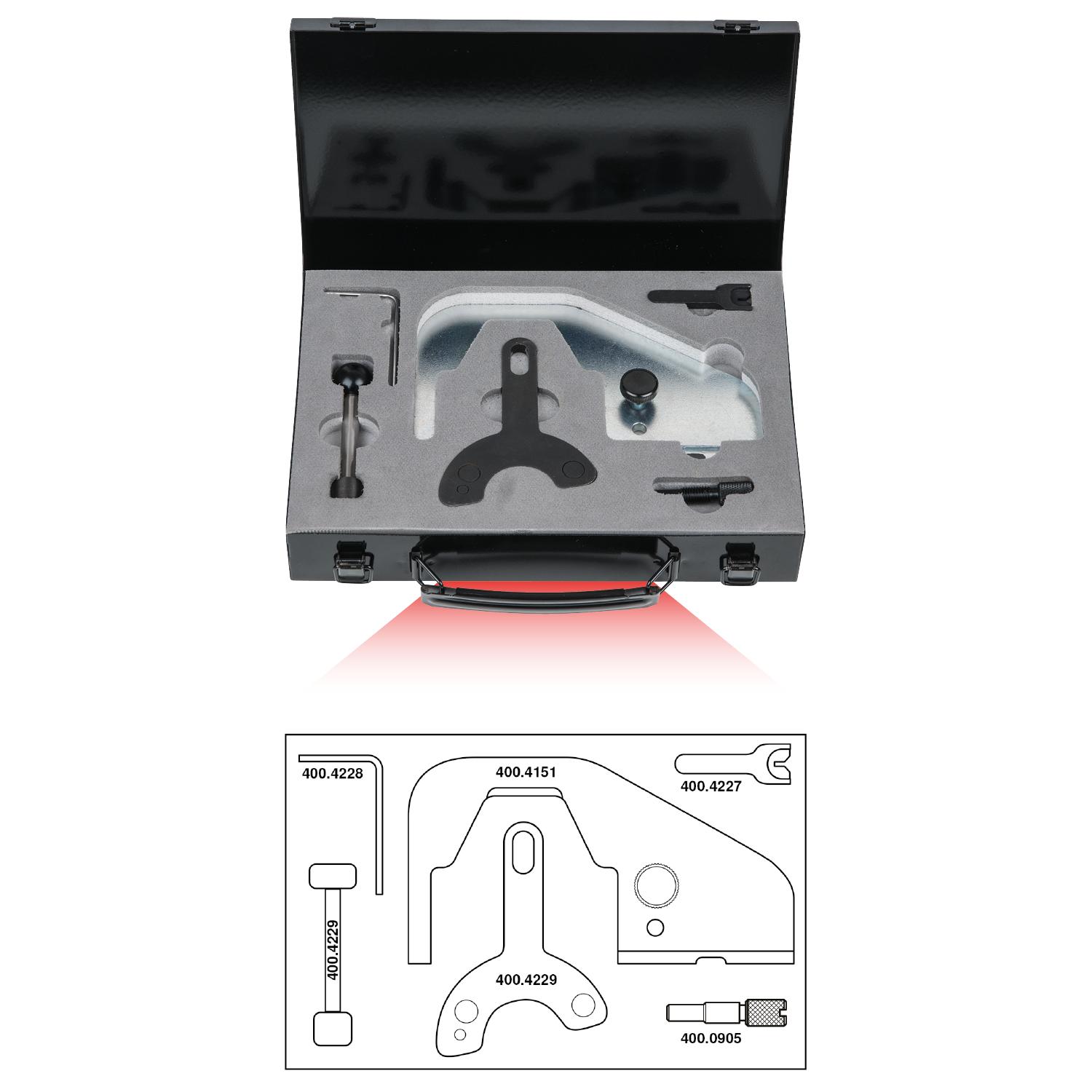 KS Tools Motoreinstell-Werkzeug-Satz für Volvo, 6-tlg-1 Foto Gesamt Allgemein