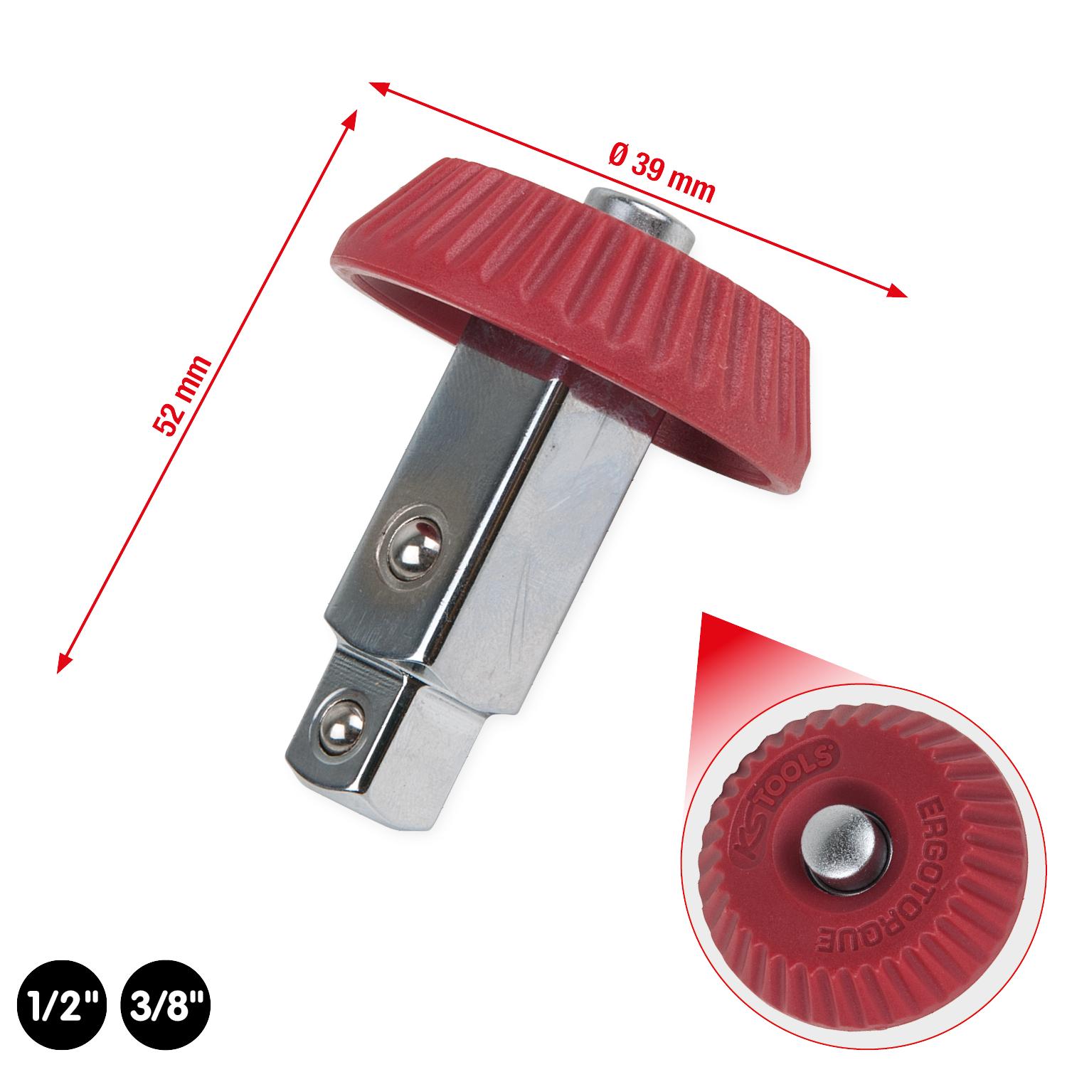 KS Tools 1/2"+3/8" Drehknopf-Umsteckvierkant-1 Foto Gesamt Allgemein