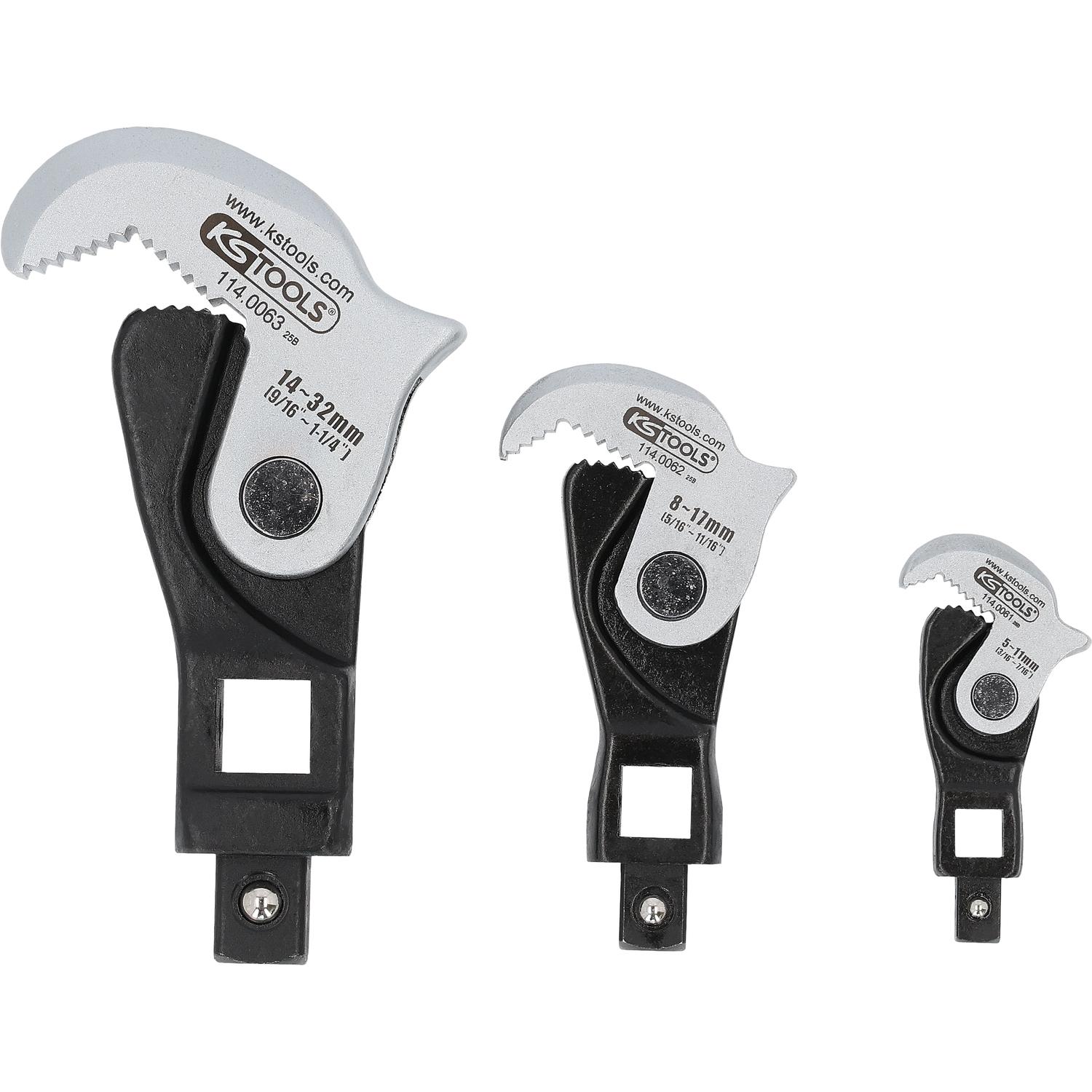 KS Tools 1/4" + 3/8" + 1/2" Multifunktions-Schlüssel-Satz, 3-tlg-2 Hauptbild