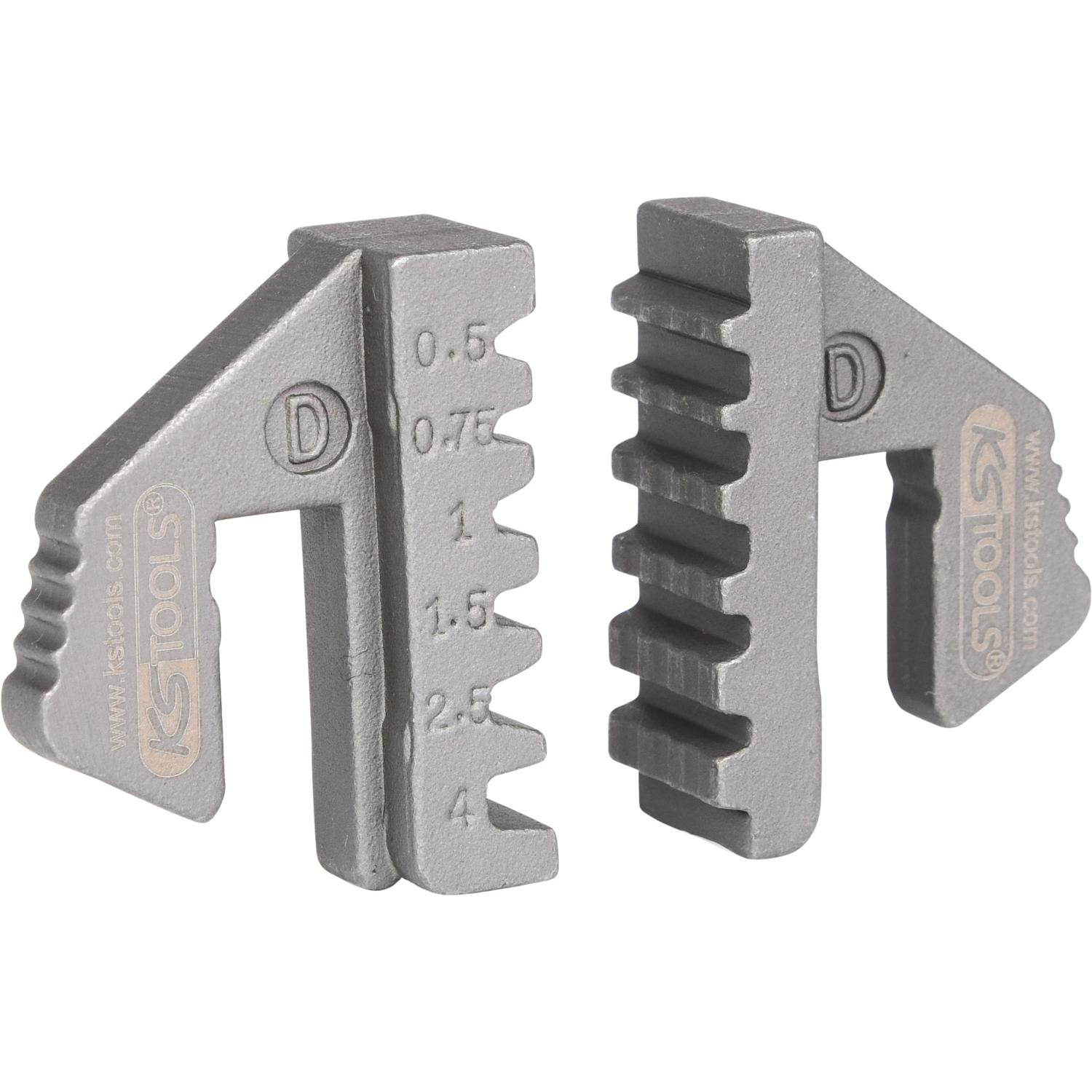 KS Tools Paar Crimp-Einsätze für Aderendhülsen, Ø 0,5 - 4 mm-2 Hauptbild
