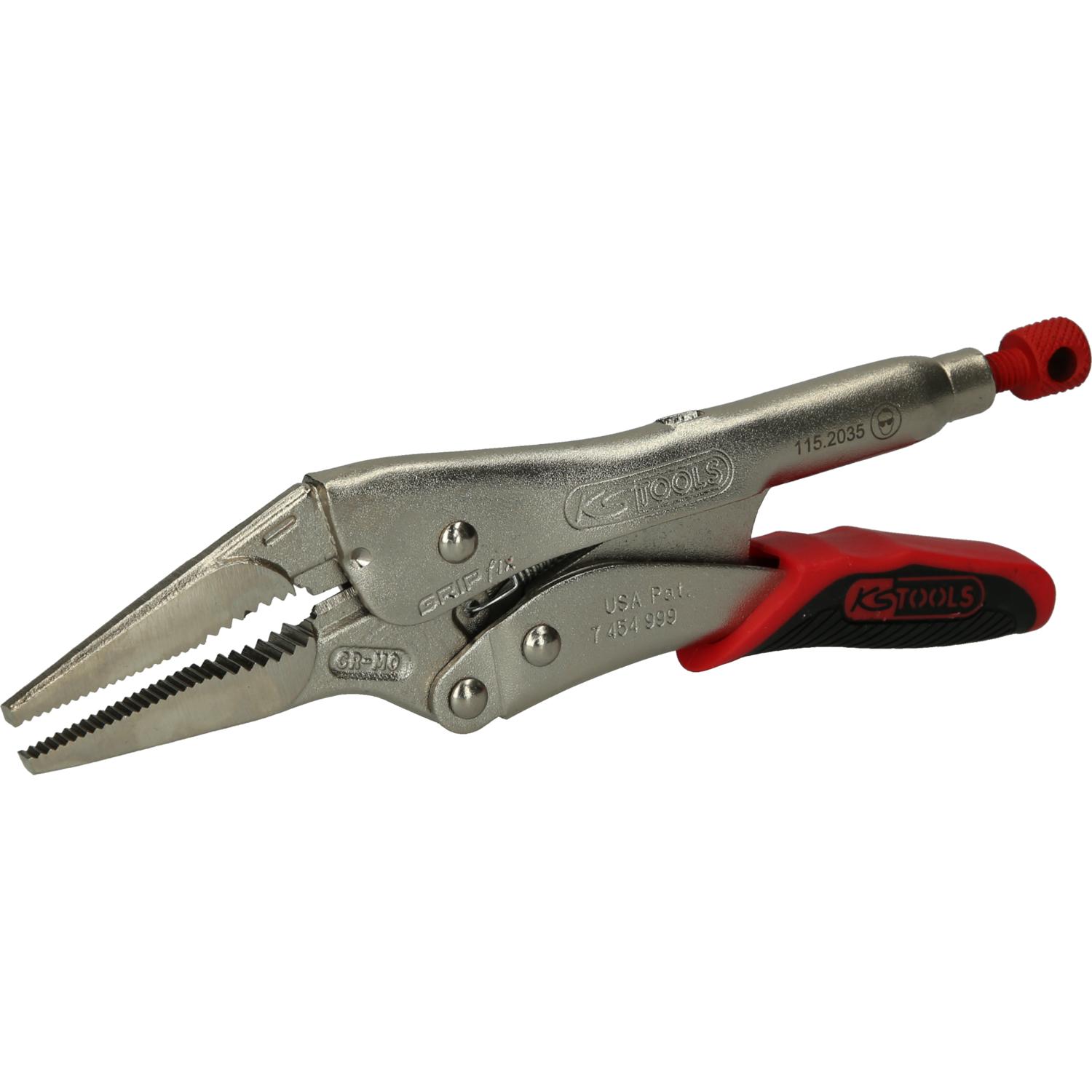 KS Tools Langbacken-Gripzange mit Easy-Release,60mm,L=205mm-1 Hauptbild