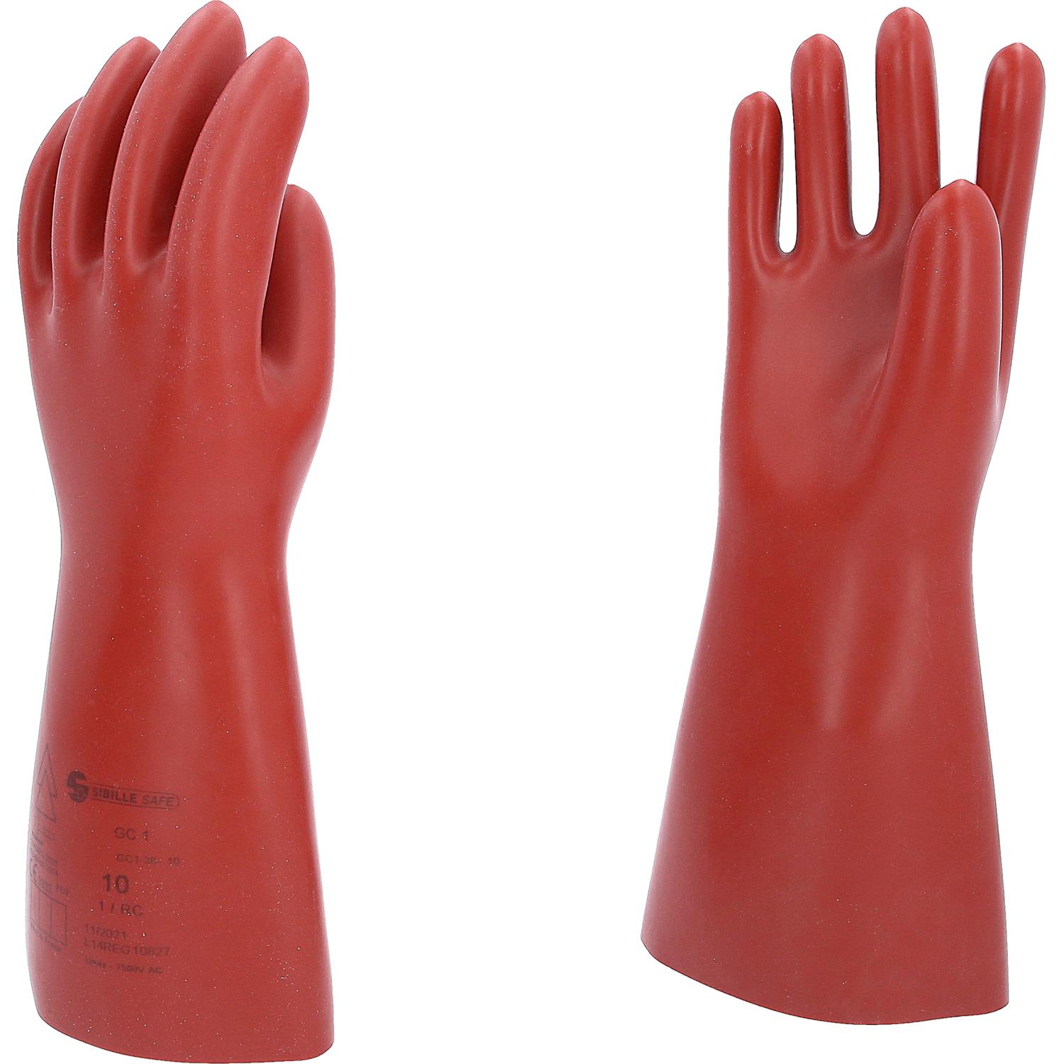 KS Tools Elektriker-Schutzhandschuh mit mechanischem Schutz, Größe 10, Klasse 1, rot-1 Hauptbild