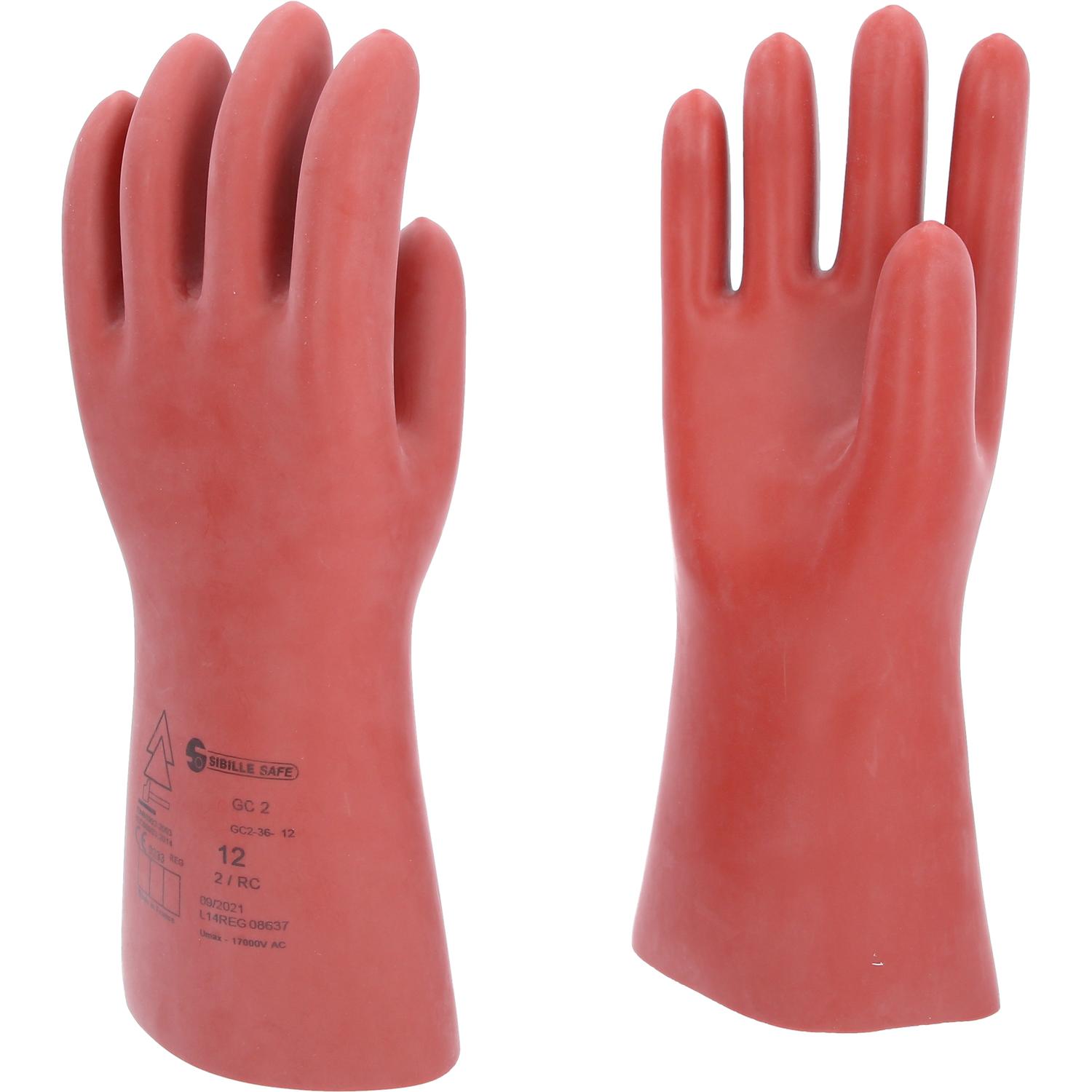 KS Tools Elektriker-Schutzhandschuh mit mechanischem Schutz, Größe 12, Klasse 2, rot-2 Hauptbild