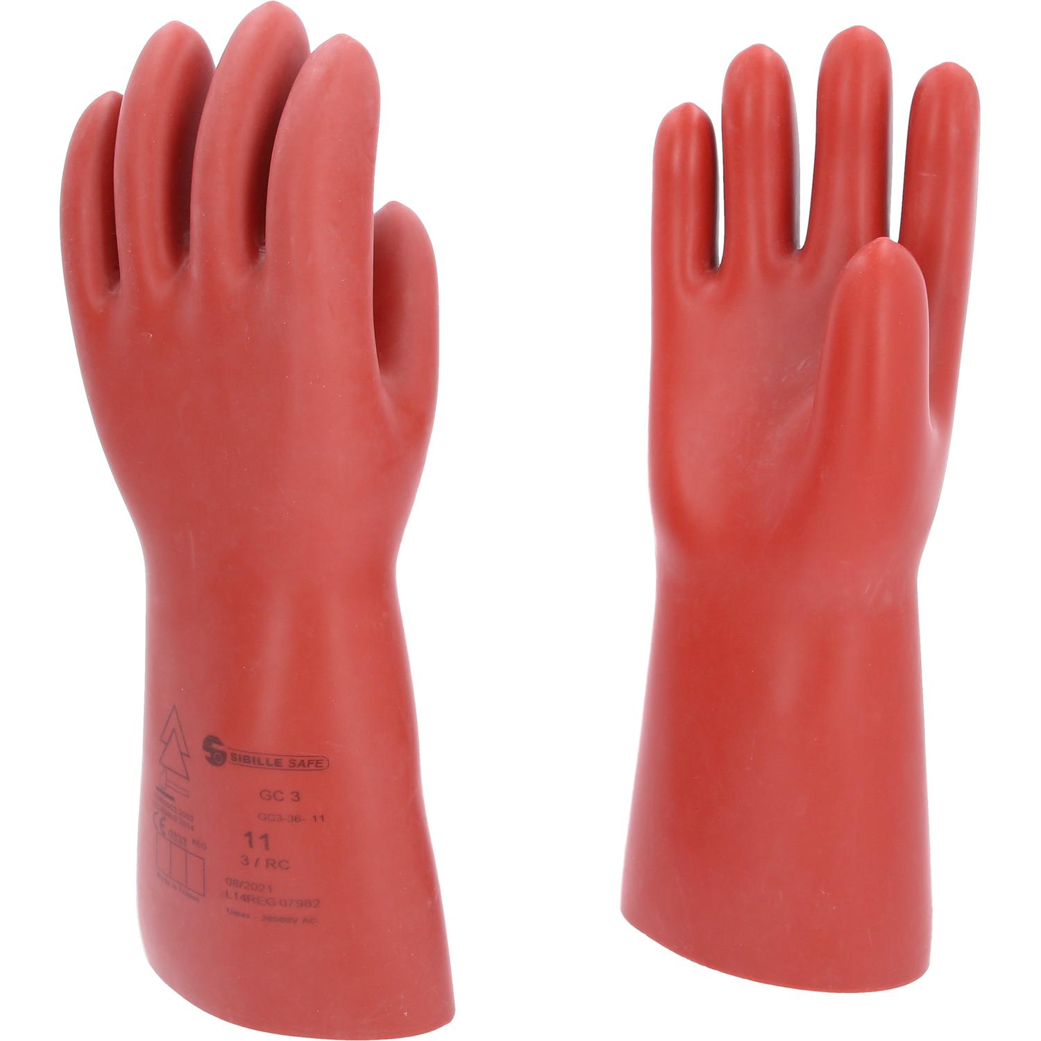 KS Tools Elektriker-Schutzhandschuh mit mechanischem Schutz, Größe 11, Klasse 3, rot-2 Hauptbild