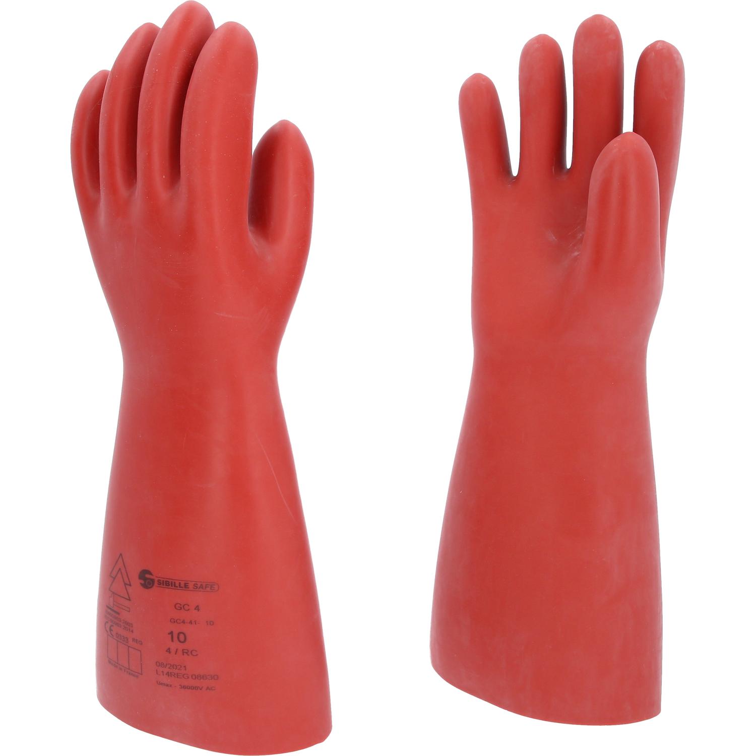 KS Tools Elektriker-Schutzhandschuh mit mechanischem Schutz, Größe 10, Klasse 4, rot-2 Hauptbild
